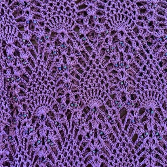 Vintage Betsey Johnson New York Crochet Top - Picture 5 of 9